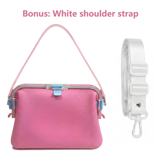Waterproof Silicone Tote Bag, Leakproof Reusable HandheldStorage Bag Washable for Beach Hiking Camping Travel