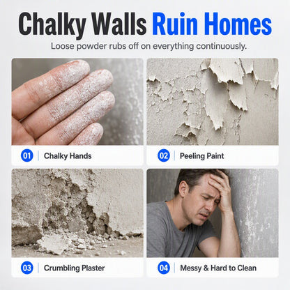 🥳 Bestseller 💞 Over 10,000 Sold! Wall Repair Solution—Prevents Chalking, Ensures Strong Adhesion and Is Waterproof. Makes Your Walls Stronger—Hurry Up and Grab Yours Now! ✅