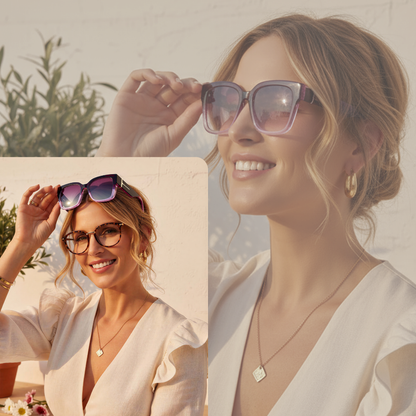 Stylish Women Oversized Sunglasses | UV Sun Protection For Daily Outdoor Wear