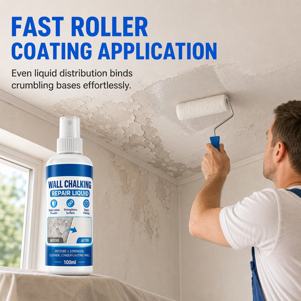 🥳 Bestseller 💞 Over 10,000 Sold! Wall Repair Solution—Prevents Chalking, Ensures Strong Adhesion and Is Waterproof. Makes Your Walls Stronger—Hurry Up and Grab Yours Now! ✅
