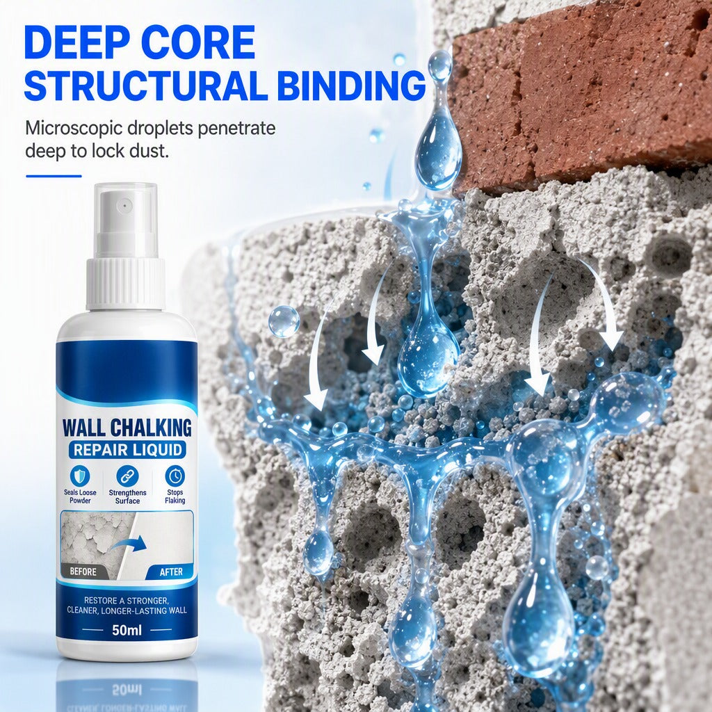 🥳 Bestseller 💞 Over 10,000 Sold! Wall Repair Solution—Prevents Chalking, Ensures Strong Adhesion and Is Waterproof. Makes Your Walls Stronger—Hurry Up and Grab Yours Now! ✅