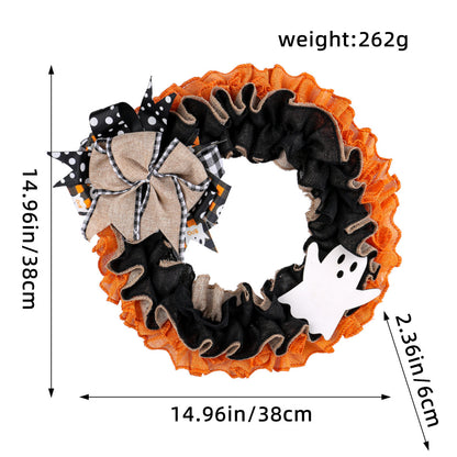🎃 Remote Controlled LED Pumpkin Wreath | Farmhouse Fall Porch Decor ⭐672 Reviews | 60% Off Limited Time