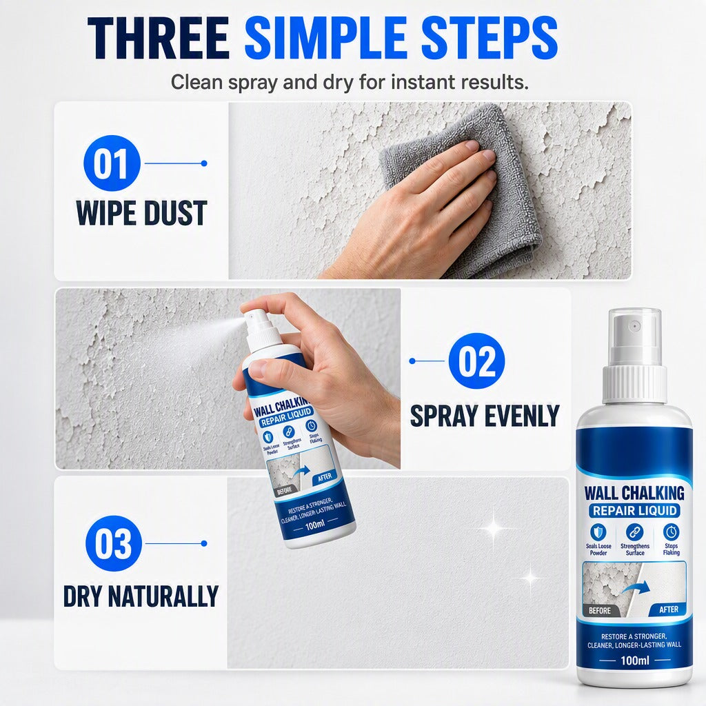 🥳 Bestseller 💞 Over 10,000 Sold! Wall Repair Solution—Prevents Chalking, Ensures Strong Adhesion and Is Waterproof. Makes Your Walls Stronger—Hurry Up and Grab Yours Now! ✅