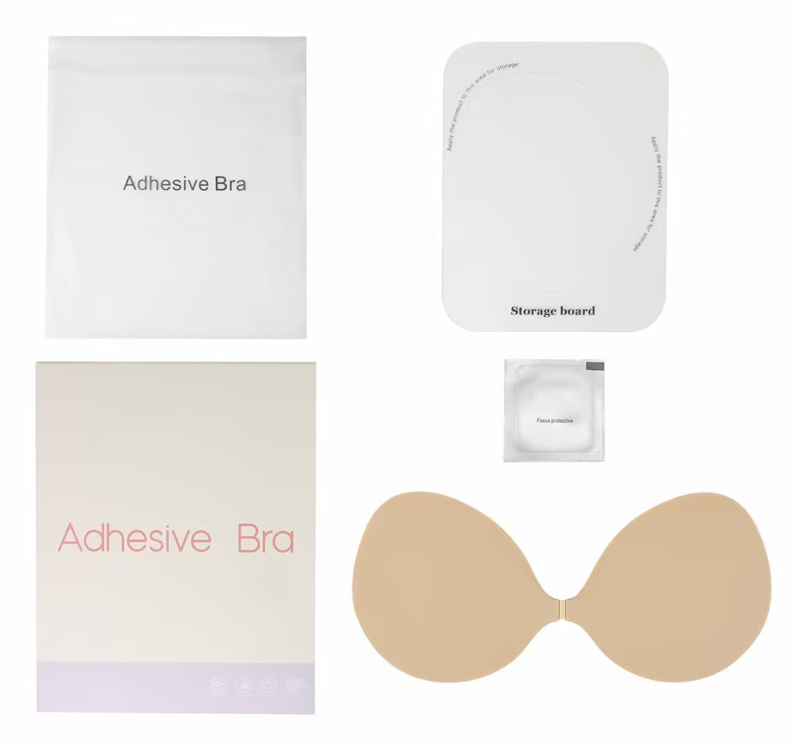 ✨ Invisible Bra For Small Busts | Fits AA to D Cups, All Chest Shapes, snug fit without cup gaps, ultra thin & breathable for all-day comfort