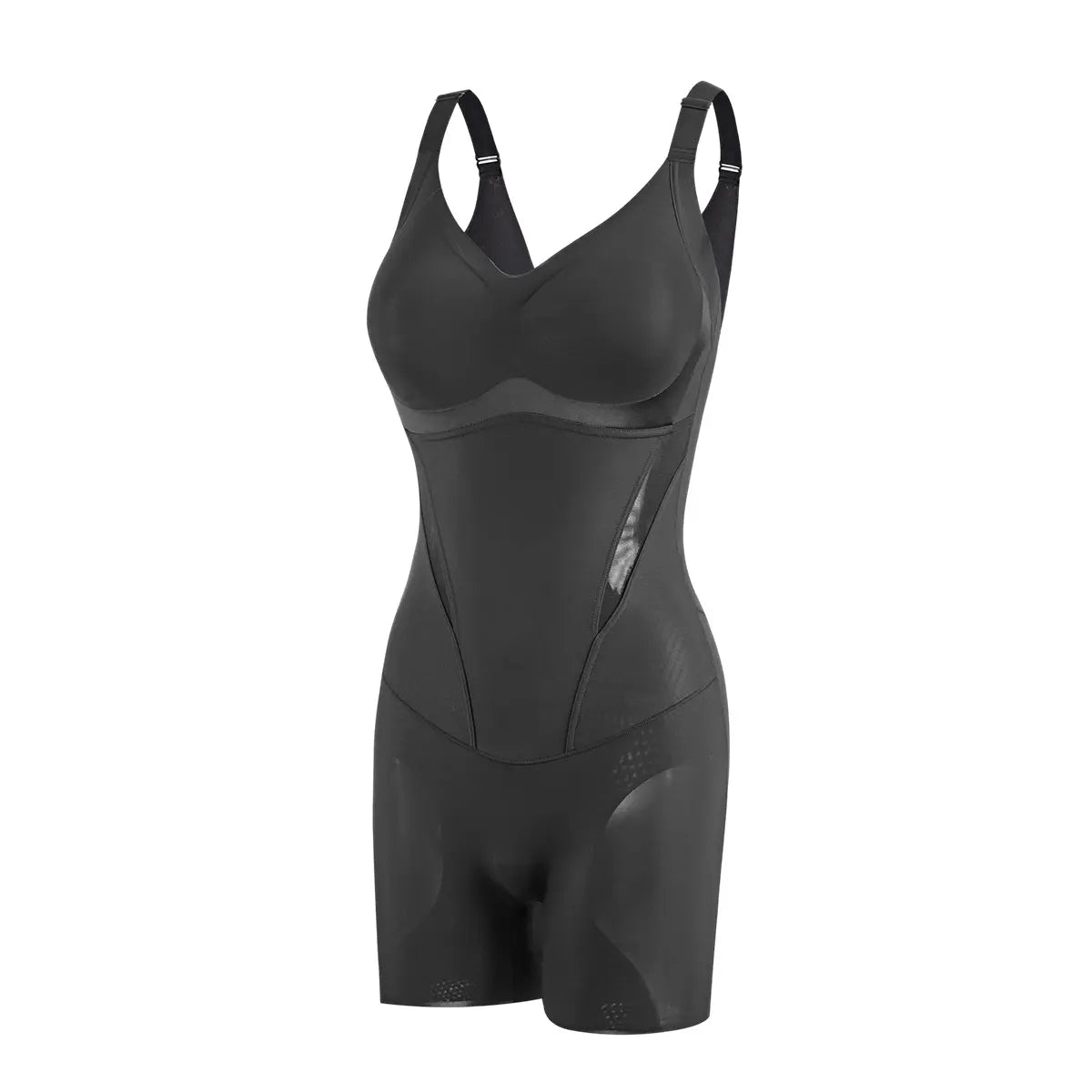Solvs Icy-Slide Bodysuit, Tummy Control Butt Lifter Faja Shapewear, Ultra Thin Breathable Cooling Seamless Bra Free Body Shaper for Summer
