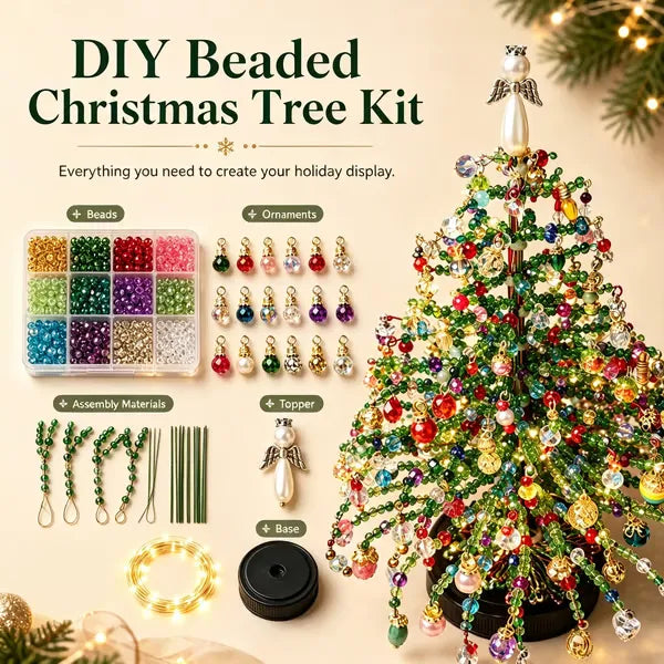 DIY Beaded Christmas Tree Kit | Create Your Own Holiday Decoration