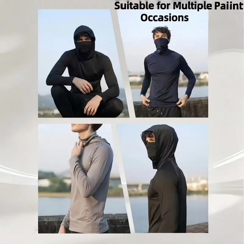 SOLVS 6‑Piece Men’s Casual Hoodie Pullover Set 🌤️ Slim‑Fit Long Sleeve, Lightweight Soft Breathable Tops, Machine‑Washable Multi‑Occasion Menswear