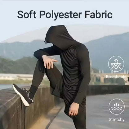 SOLVS 6‑Piece Men’s Casual Hoodie Pullover Set 🌤️ Slim‑Fit Long Sleeve, Lightweight Soft Breathable Tops, Machine‑Washable Multi‑Occasion Menswear