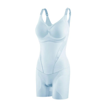 Solvs Icy-Slide Bodysuit, Tummy Control Butt Lifter Faja Shapewear, Ultra Thin Breathable Cooling Seamless Bra Free Body Shaper for Summer